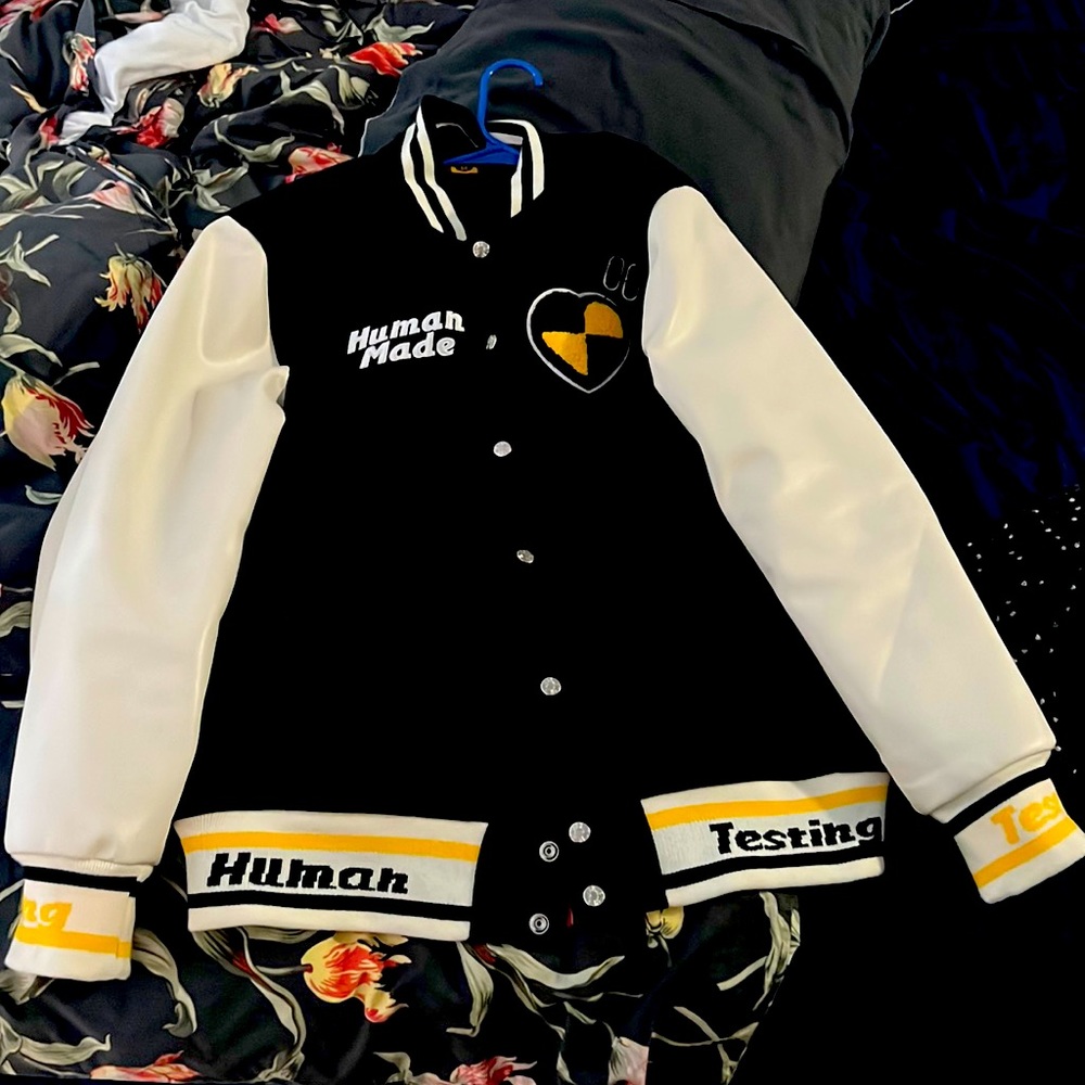 Human Made Human Testing Varsity jacket